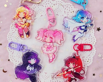 Madoka Magica 2.5” Glitter Charms