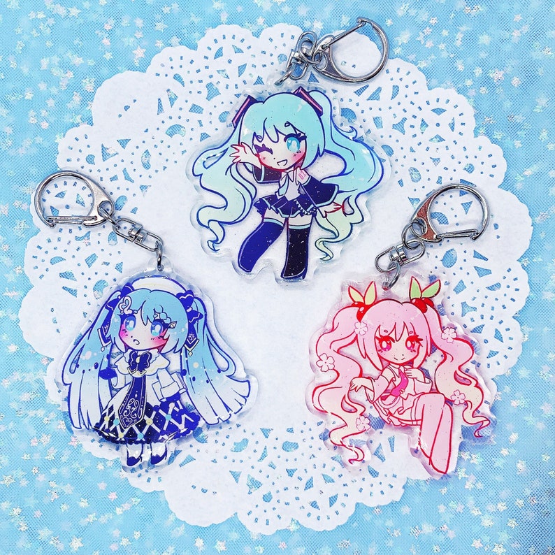 2,5 Miku Glitzer-Charms Bild 1