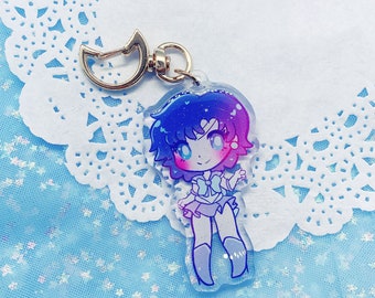 2.5” Sailor Mercury Glitter Charm