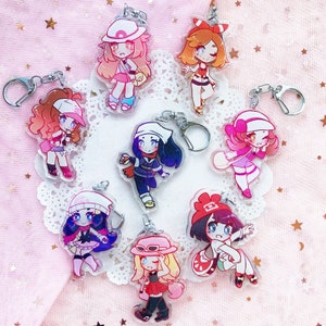 Pokegirl 2.5 Glitter Charms Entire set of 8