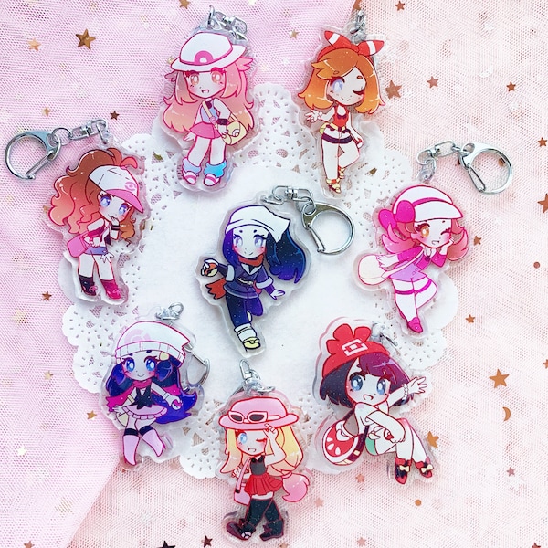 Pendentifs scintillants Pokegirl 2,5 pouces