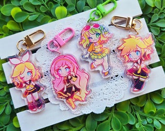 Vocaloid 2.5" Glitter Charms