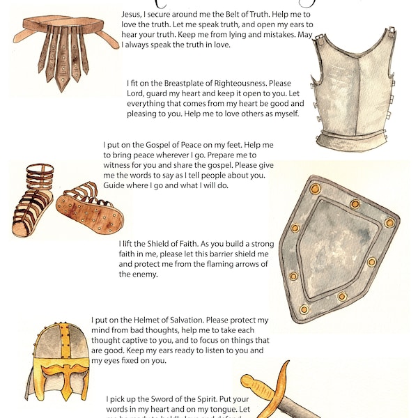 The Armour of God printable