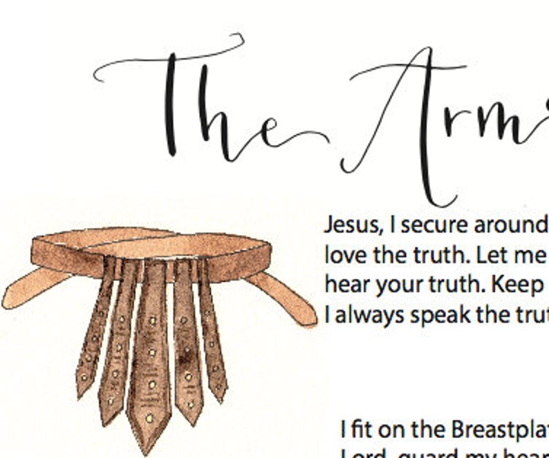 The Armour of God Printable - Etsy