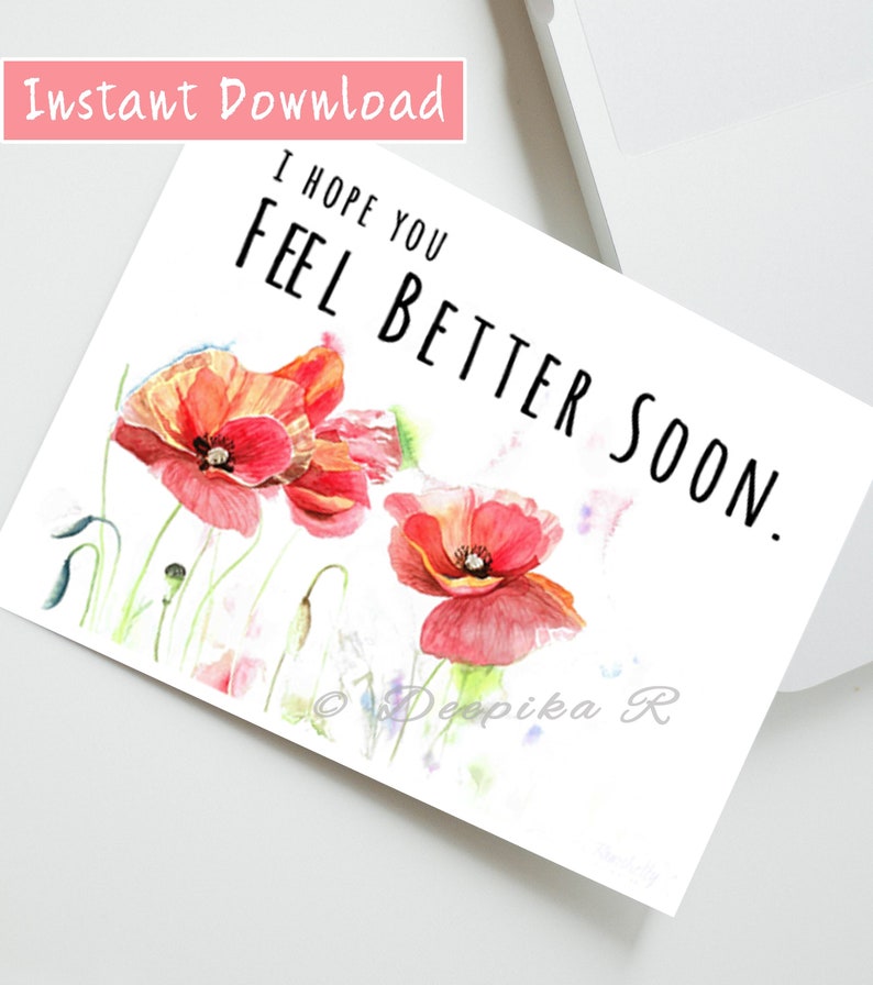 Feel Better Printable Card