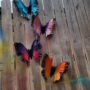 Fence Butterfly, Wall Decor, Butterfly Garden Art - Individual