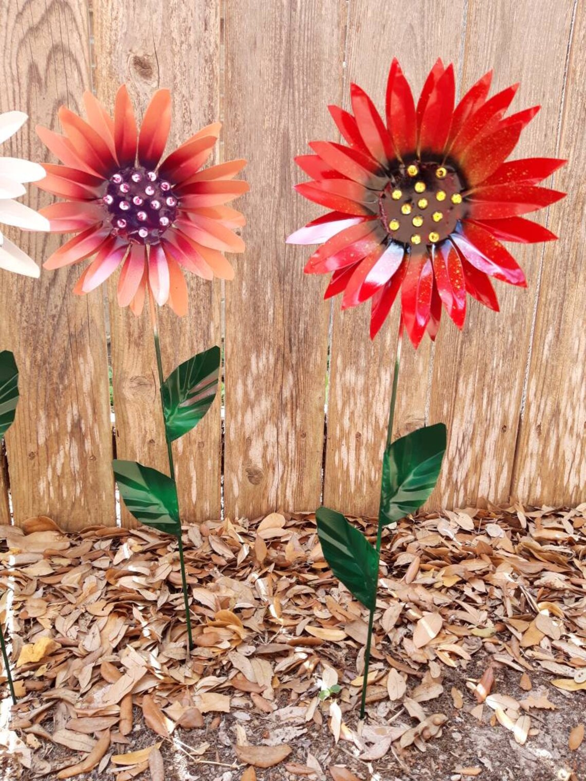 Daisy Flower Garden Stake Metal Daisy Garden Stake Metal Etsy