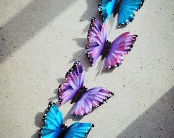 Fence Butterfly, Wall Decor, Butterfly Garden Art - Individual