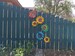 Metal Sunfowers,  Fence Flowers,  Fence Decoration,  Metal Flowers for Fence or Tree, Metal Flowers 