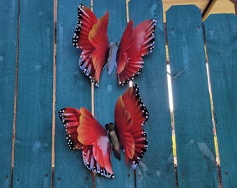 Fence Butterfly, Wall Decor, Butterfly Garden Art - Individual