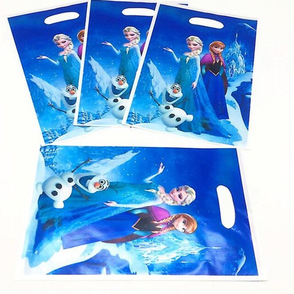 Disney Frozen Childrens Kids LOOT BAGS - Happy Birthday Gift Bags Elsa Anna