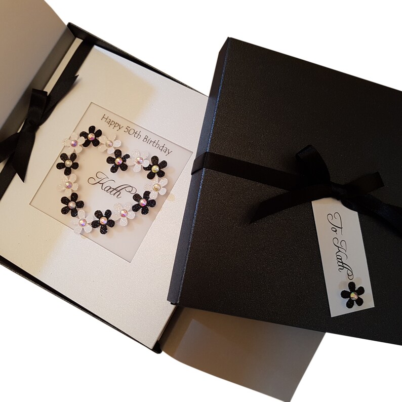 Wife Handmade Luxury Boxed Birthday Love Heart Large Greeting Card