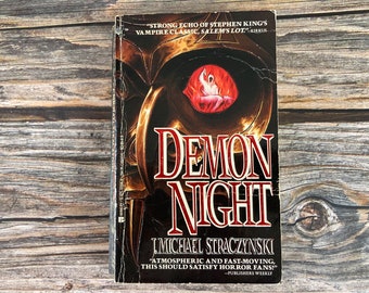 Demon Night by J. Michael Straczynski - Berkley Horror Books - Berkley Paperback Horror - 1990 Paperback Edition, Horror Books