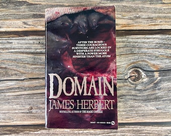 Domain by James Herbert - Signet Publisher Paperback Horror Books - 1980s Paperback Books