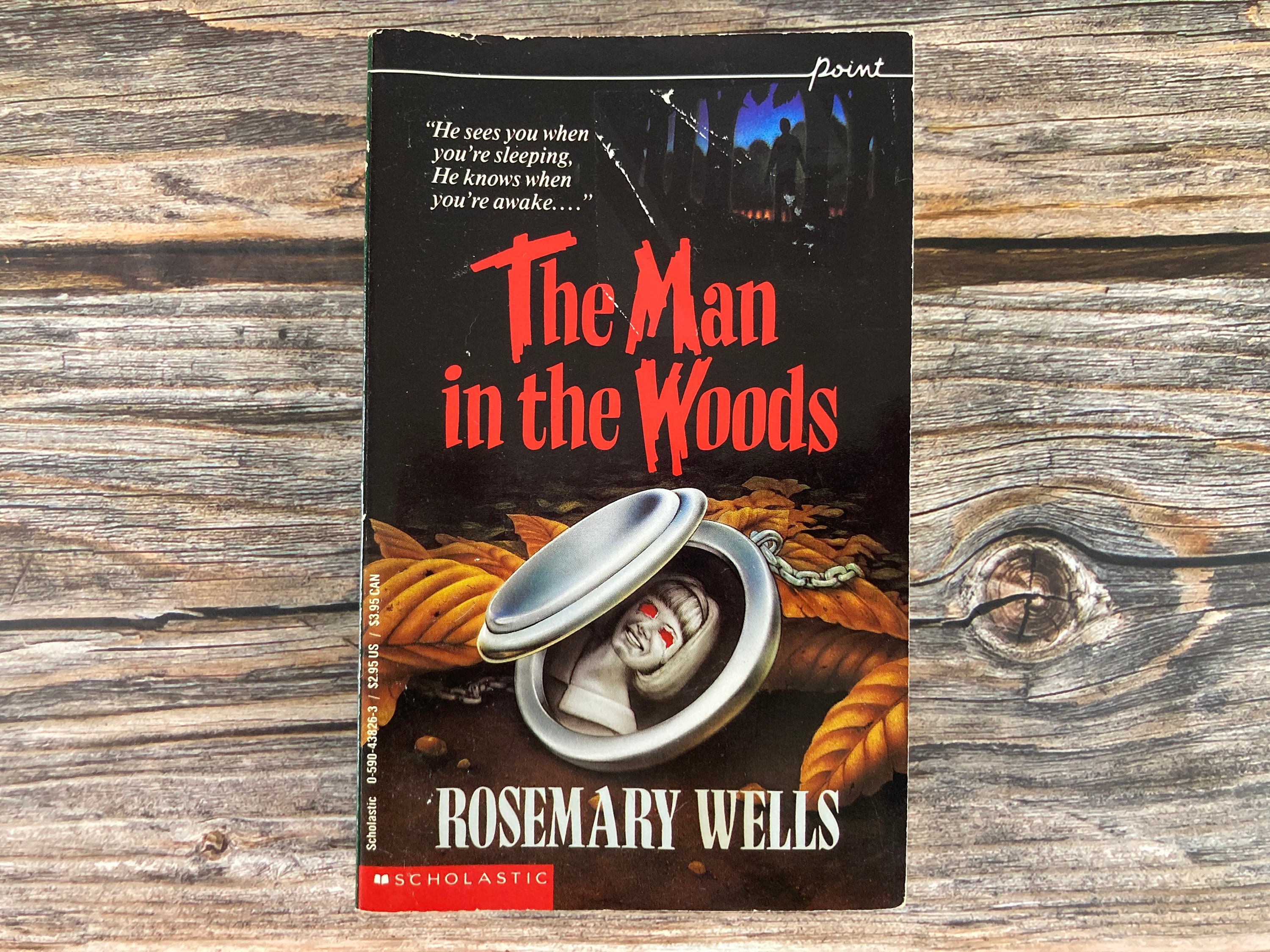 The Man in the Woods by Rosemary Wells - Point Paperback Horror, Young Adult Horror Paperback Books - 1990s YA Horror Fiction | Warped