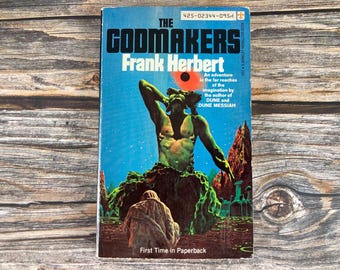 The Godmakers by Frank Herbert - Berkley Science Fiction Books - 1970s Sci Fi Paperbacks