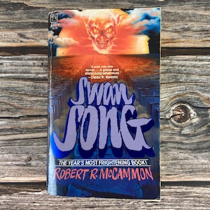 Swan Song by Robert R. McCammon - Pocket Books Fiction - Vintage Horror Paperback Books - Cracked Spine