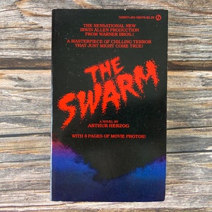 The Swarm by Arthur Herzog w/ 8 Pages of Movie Photos - Signet Horror Sci-Fi Books - Signet Paperback Horror - 1970s Paperback Horror