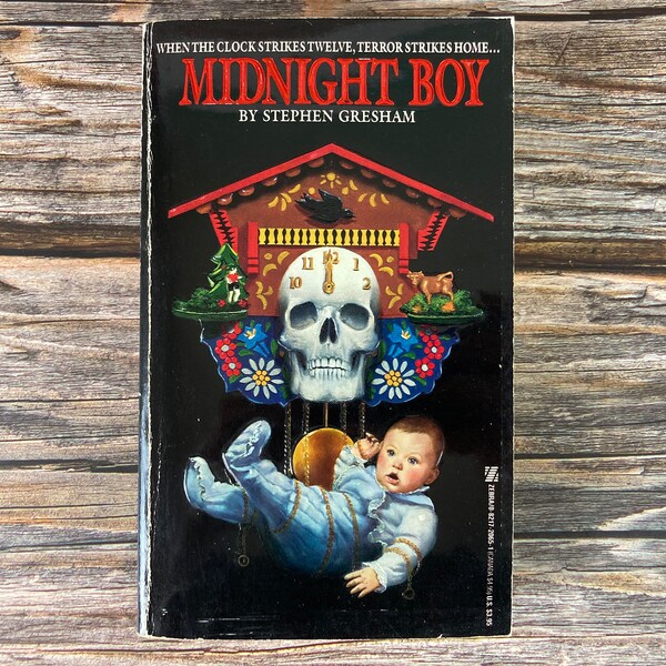 Midnight Boy by Stephen Gresham - Zebra Horror Books - Zebra Paperback Horror - 1980s Horror Paperbacks