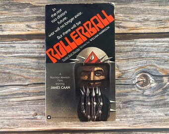 Rollerball Movie Novelization by William Harrison - A Norman Jewison Film w James Caan - Science-Fiction Horror Books - Movie Paperback