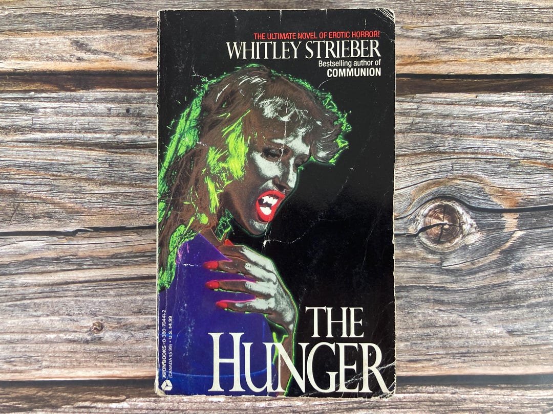 The Hunger by Whitley Strieber Avon Horror Books Tor Paperback