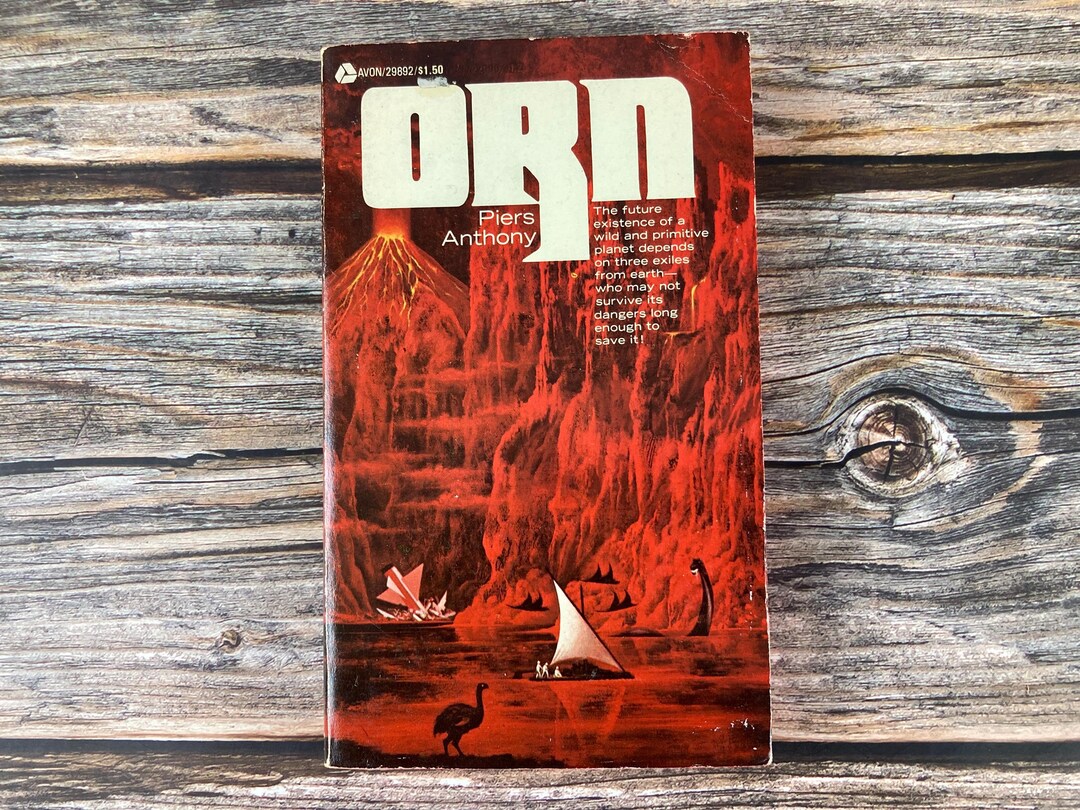 Orn by Piers Anthony - Vintage Sci-fi Paperback Books - Avon 1970s ...