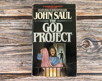The God Project by John Saul - Bantam Paperback Horror Books - 1980s Paperback Books