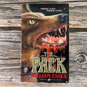 The Pack by William Essex- Leisure Books - Leisure Paperback Horror - 1980s Horror Paperbacks - Vintage Horror