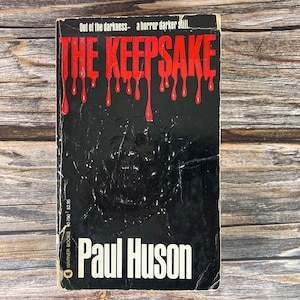 The Keepsake by Paul Huson - Warner Paperback Horror Books - 1980s Paperback Books - DAMAGE Please Read