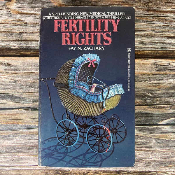 Fertility Rights by Fay N. Zachary - Zebra Horror Books - Zebra Paperback Horror - 1980s Horror Paperbacks