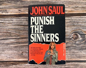 Punish the Sinners by John Saul - Dell Paperback Horror Books - 1980s Paperback Books
