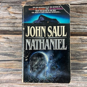 Nathaniel by John Saul - Bantam Paperback Horror Books - 1980s Paperback Books