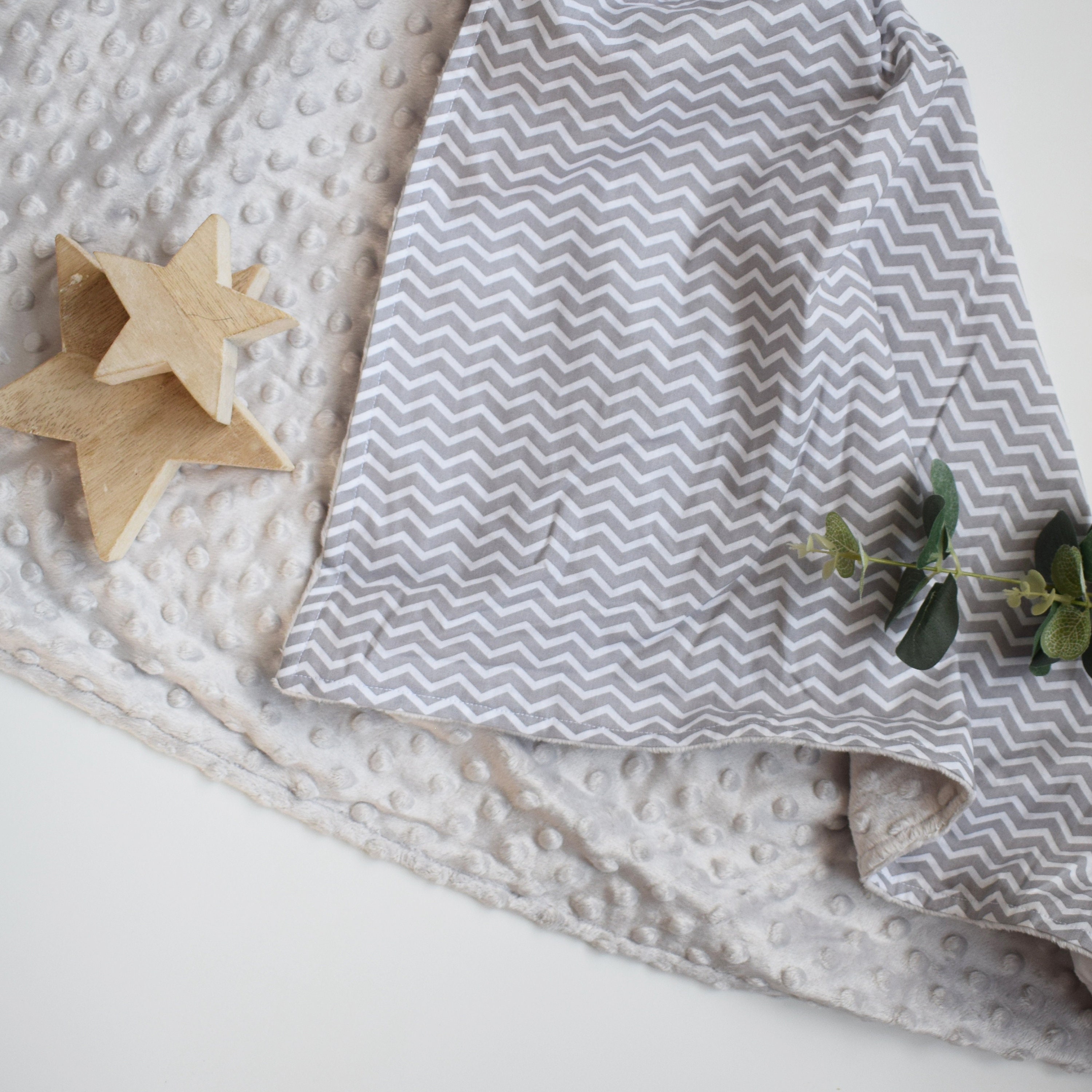 Boy's Grey Chevron Baby Pram Blanket Unisex Baby Blanket Etsy