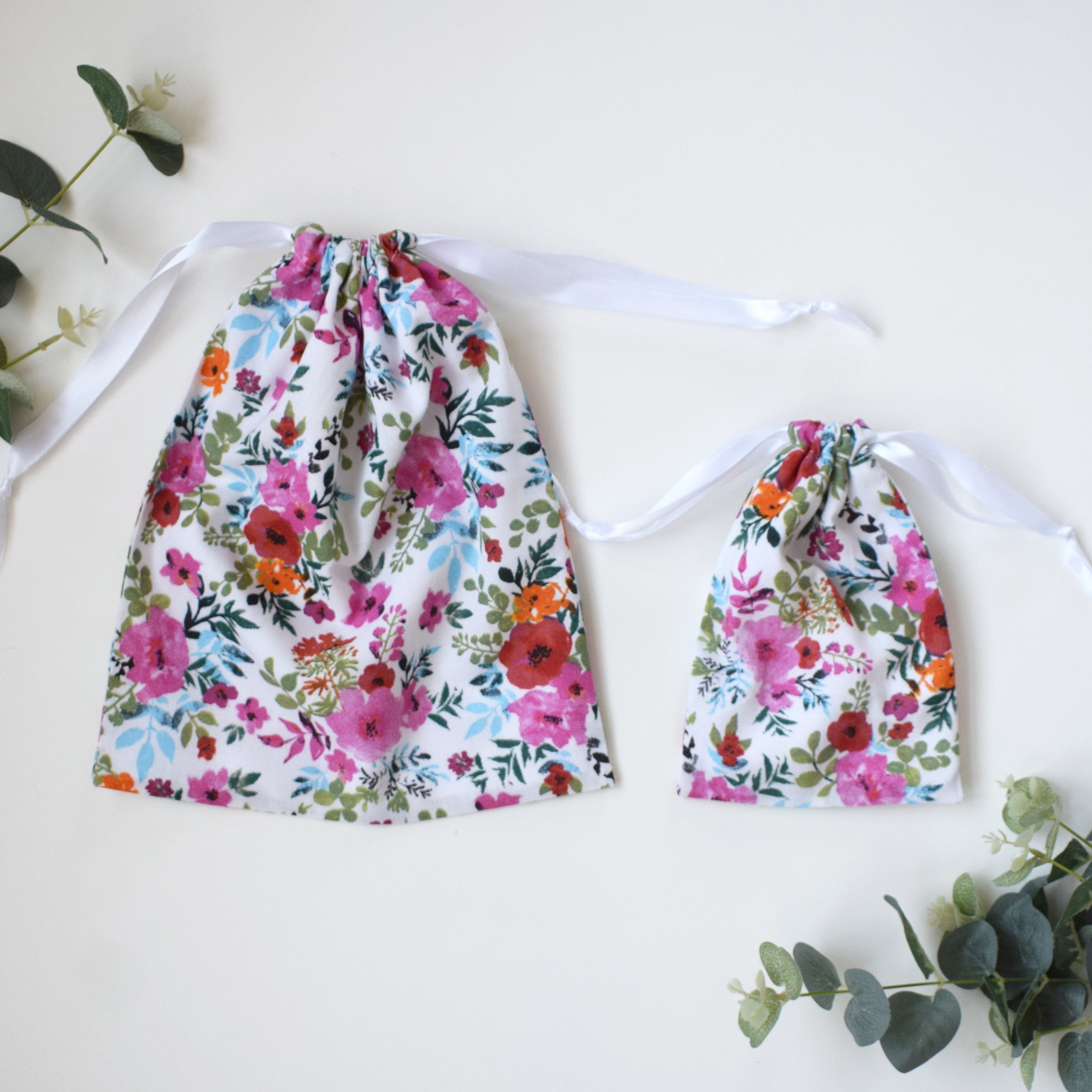 Wild Floral Flower Gift Bag Large Floral Gift Bag Floral Etsy UK