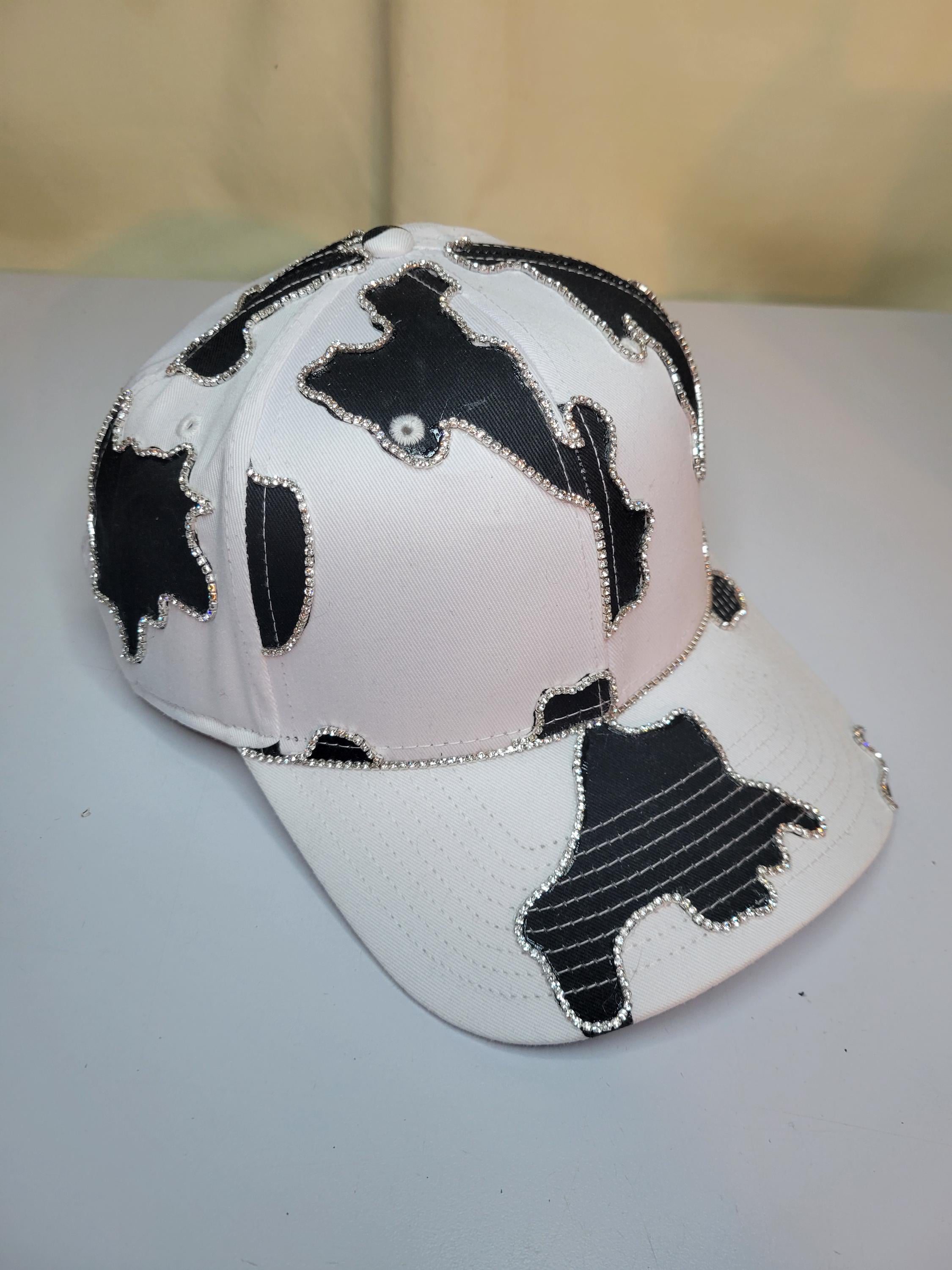 Cow Print Baseball Cap Adjustable Snapback Hat Unisex Adult Cow Print Mesh Back Cap - Flying S Company main image 2