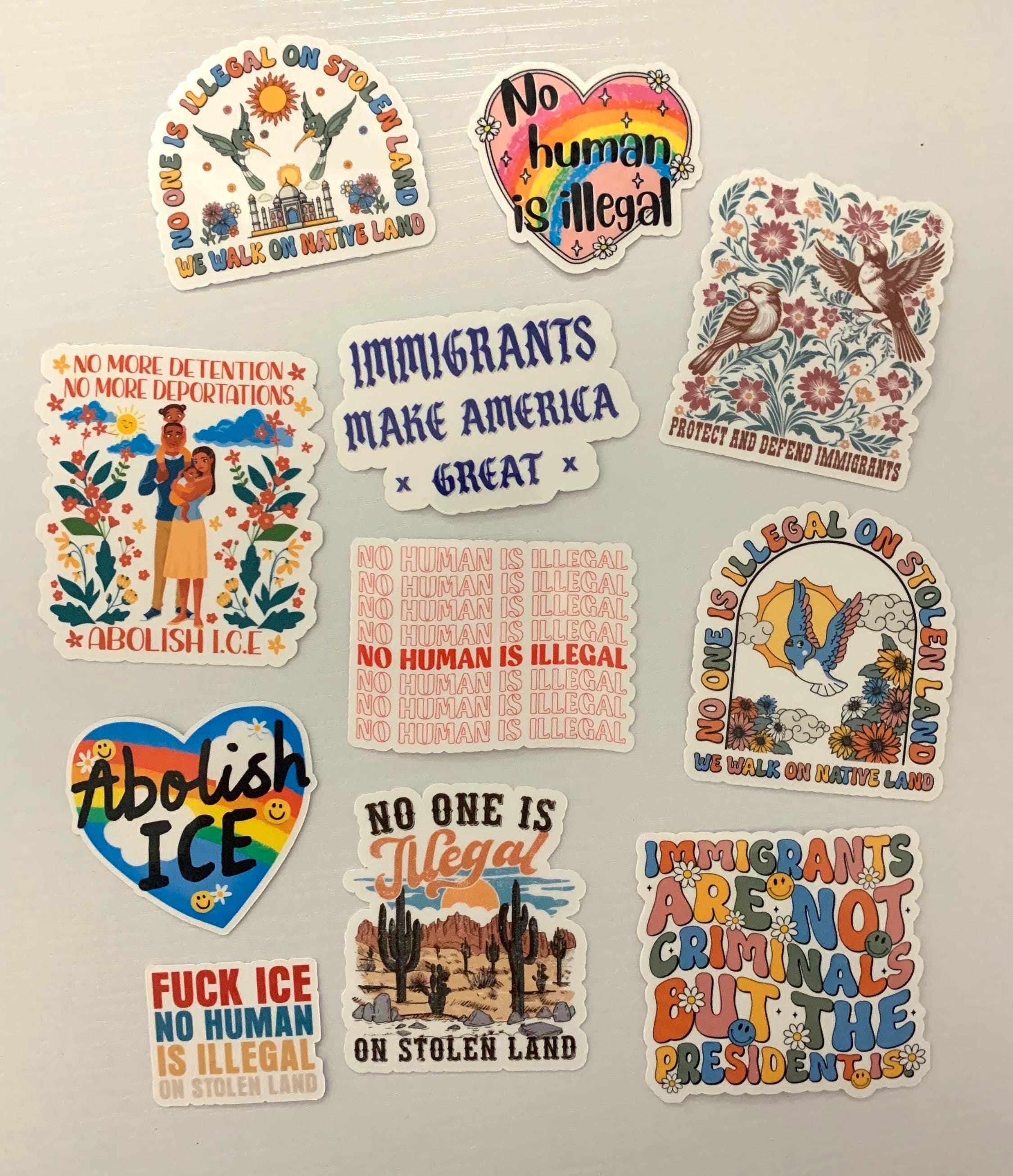 Immigrant Rights Sticker Sheets | Pro-immigrant | Social Justice ...