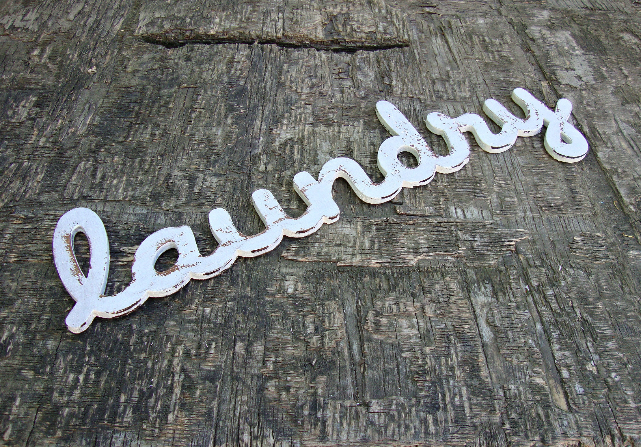 Laundry Cutout Sign Laundry Wood Word Cutout Laundry Cutout Etsy
