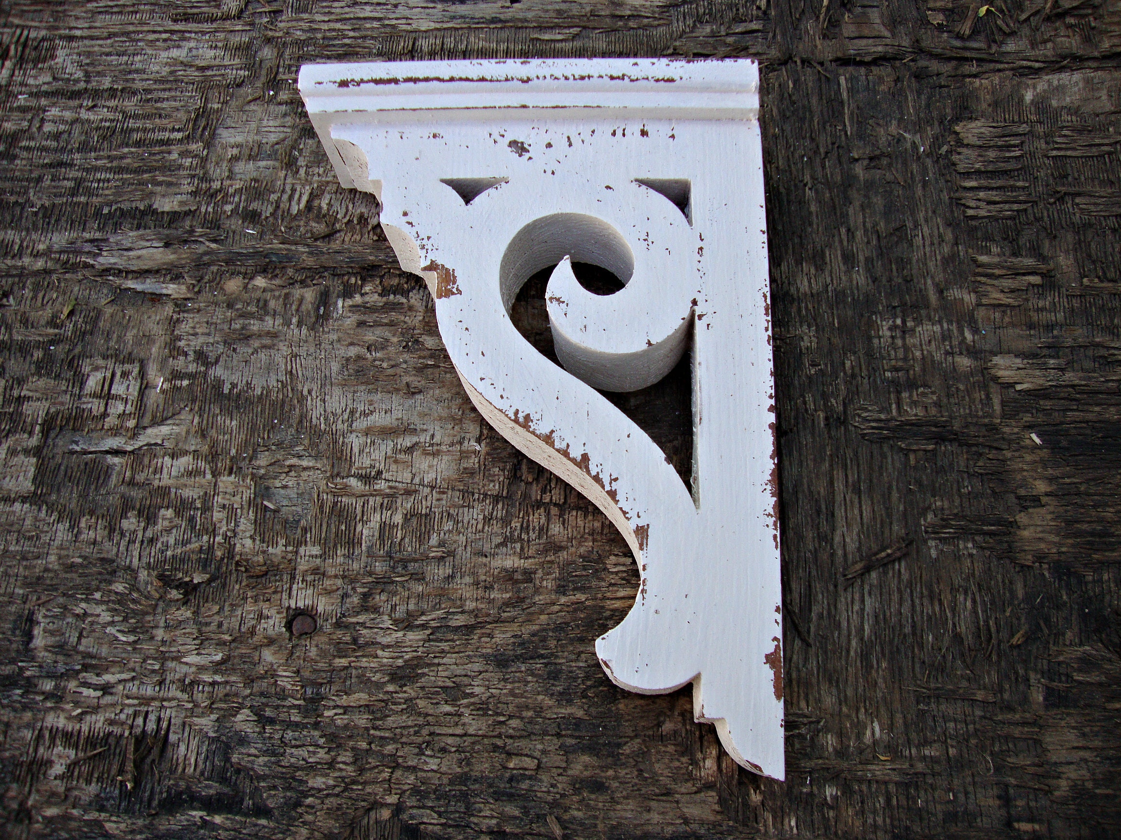 Corbel Farmhouse Decor Wooden Shelf Brackets Shabby Chic Etsy