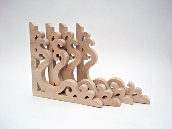 Wood Screen Door Brackets Victorian Set Of 4 By Victorian Etsy