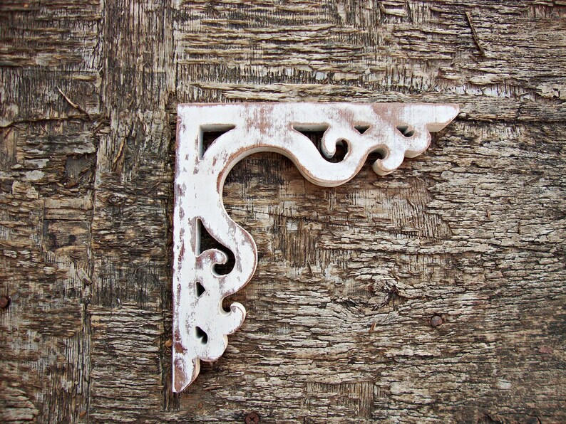 Victorian Wooden Corbel Shabby Chic Farmhouse Decor Wood Screen Door Bracket