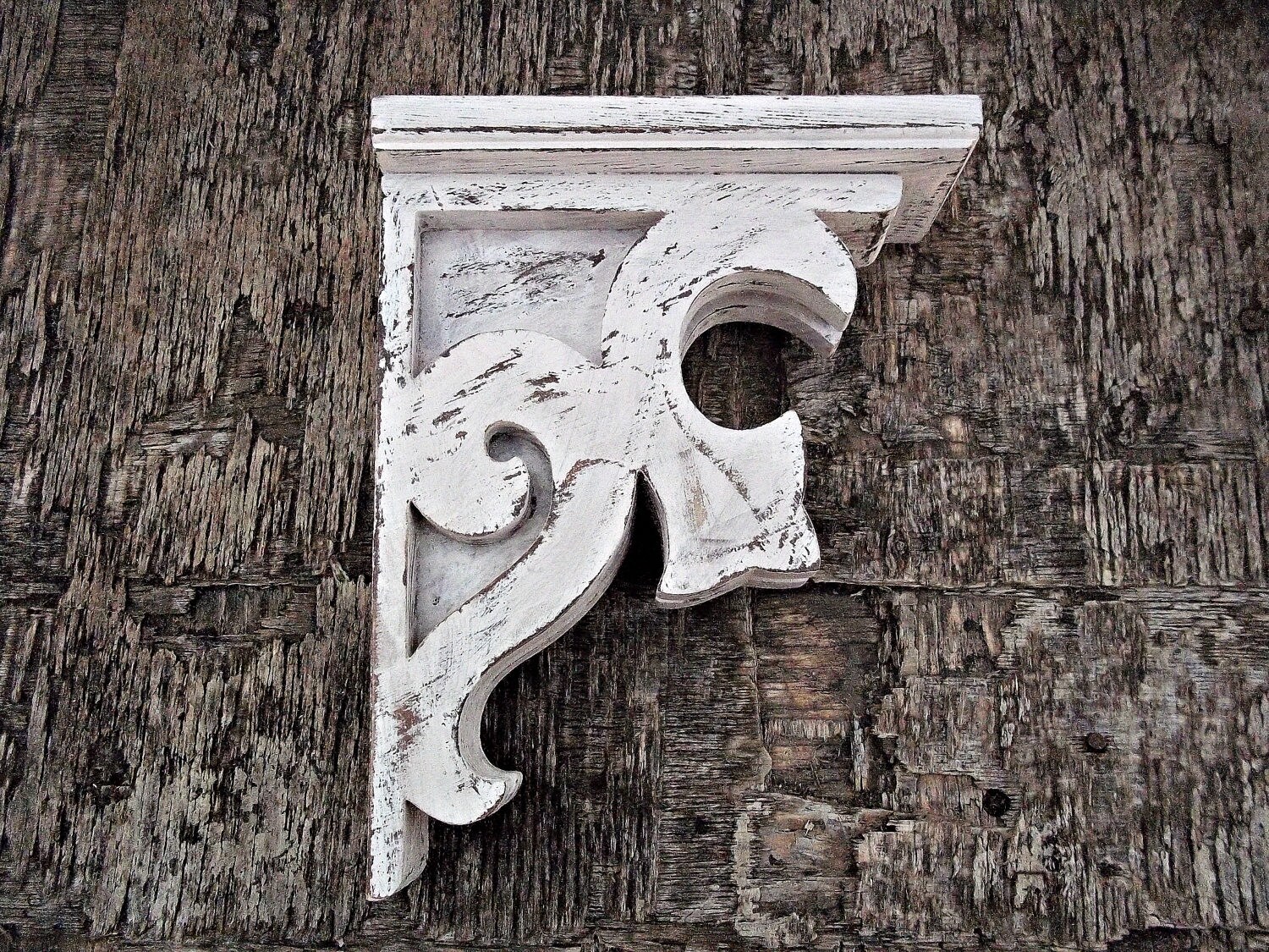 Farmhouse Decor Shabby Chic Shelf Bracket Antique Victorian Etsy