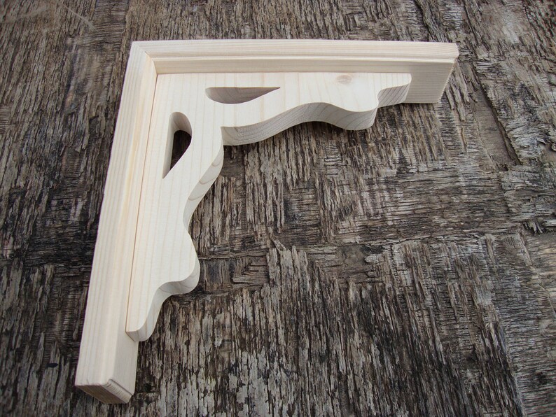 Corbels Victorian Wooden Bracket Rustic Farmhouse Etsy