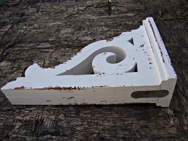 Corbel Farmhouse Decor Wooden Shelf Brackets Shabby Chic Etsy