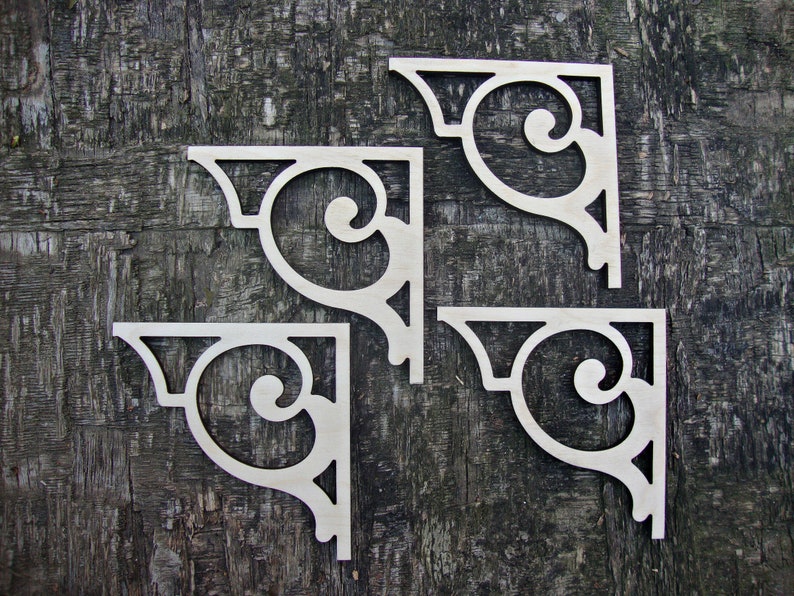 Victorian Wood Corbels Screen Door Bracket Fretwork Decor of Etsy