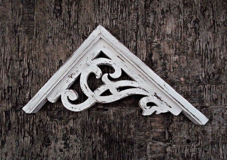 Shabby Chic Corbel Victorian Wooden Shelf Brackets Home decor Etsy