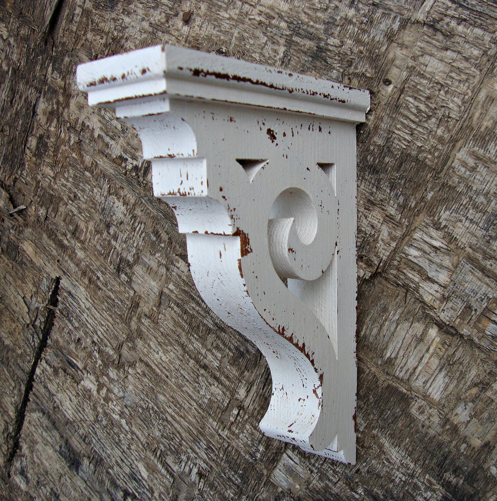 Corbel Farmhouse Decor Wooden Shelf Brackets Shabby Chic Etsy