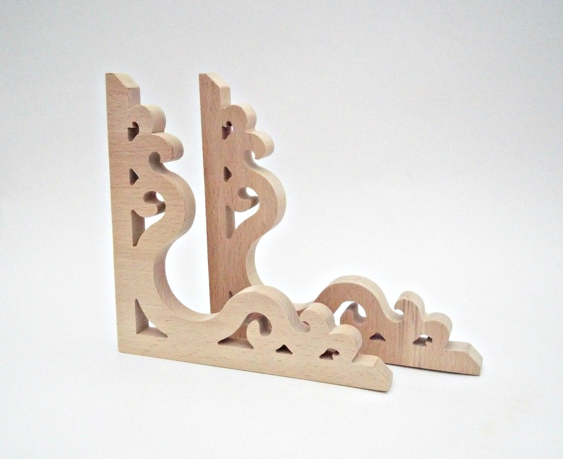 Wood Screen Door Brackets Victorian Set of 2 by Victorian Wood Etsy