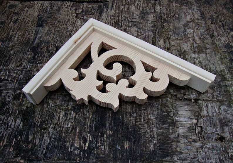 Farmhouse Decor Victorian Shelf Bracket Wood Corbels Rustic Etsy