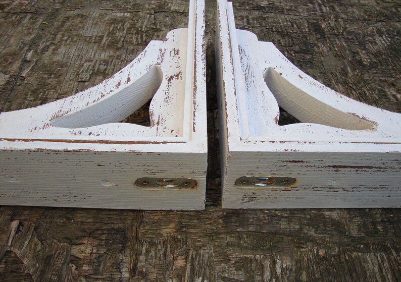 Farmhouse Decor Antique Wooden Shelf Brackets Victorian Wooden Etsy