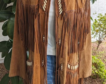 Vintage Suede fringe jacket